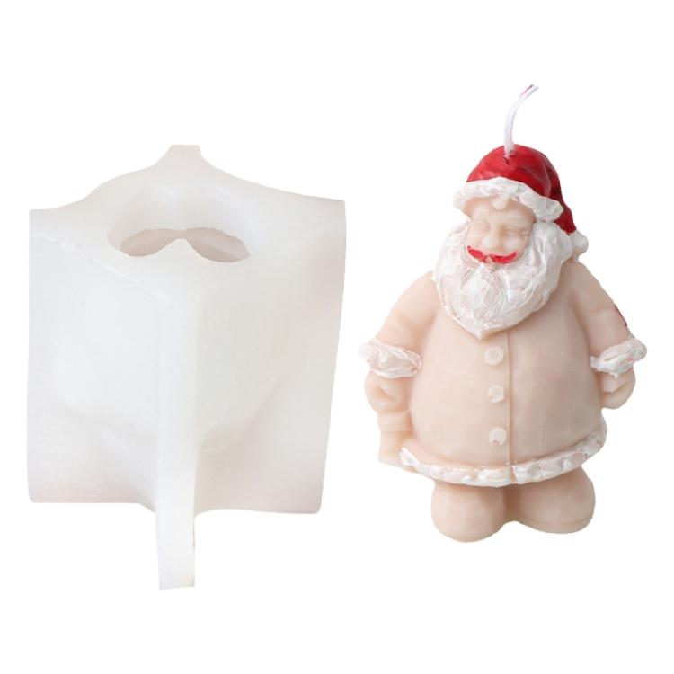 Silicone Molds Ornament Molds Santa Claus Theme Silicone Candle Molds Candle Making Supplies Silicone Texture for Candle
