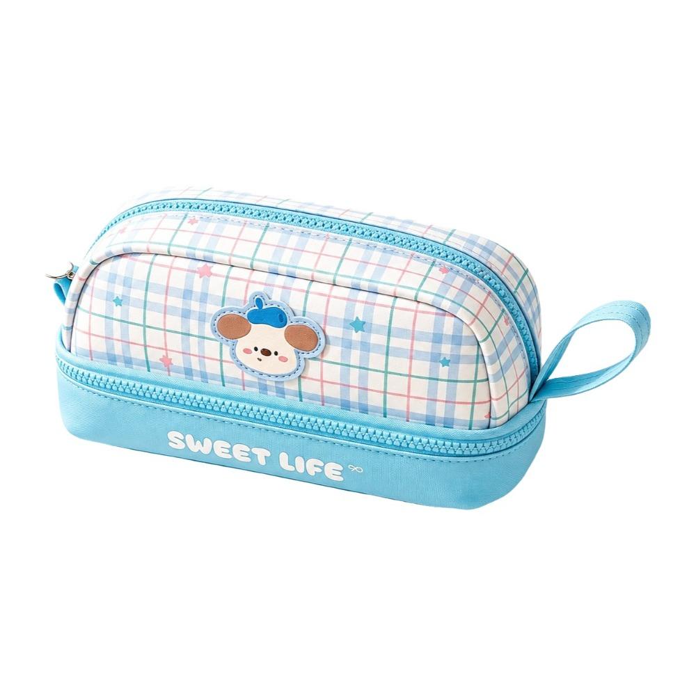 Cartoon Dog Pencil Bag Puppy Stationery Bag Pen Box Pencil Case Elementary School