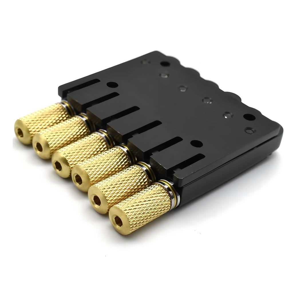 Ponte per Chitarra Elettrica Headless a 6 Corde da 10,5 mm Coda di Ponte Fissa per Chitarra Headless Bloccacorde Inferiore Corda