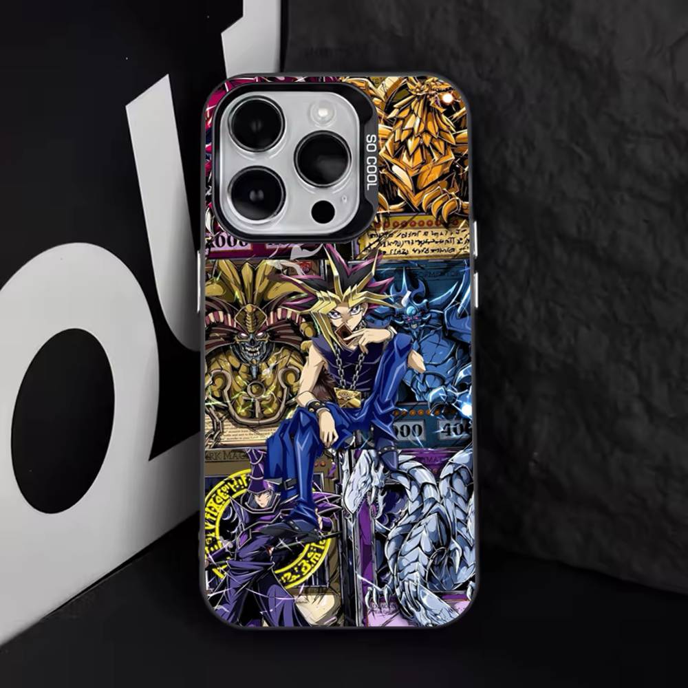 Cartoon Y-Yu Gi Oh Yugioh Phone Case For iPhone 17,16,15,14,13,12,11,Pro,Max,Plus,E,Air,Mini Black Tpu Cover