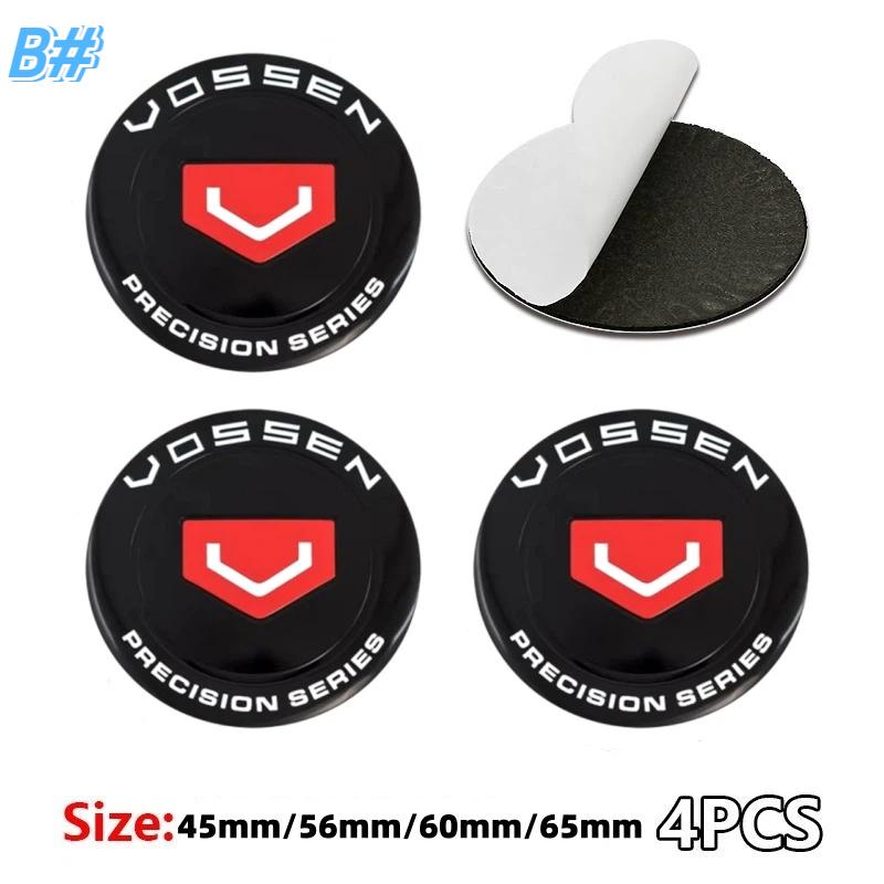 4pcs 45mm 56mm 60mm 65mm VOSSEN Logo Car Wheel Center Hub Caps Stickers Styling Accessories