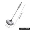 Stainless Steel Chef Cooking Spoon Wok Spoon, Long Handle Soup Spoon Serving Ladle - Kitchen Tools Wok Utensils