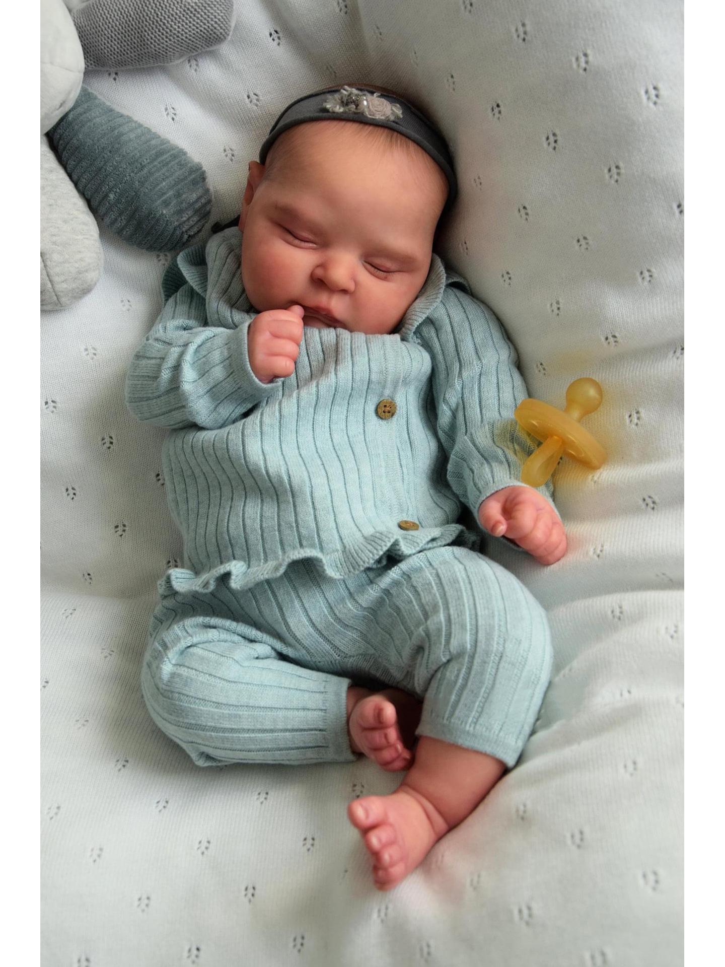 

49см Кукла высокого класса с ручной росписью и 3D-симуляцией кожи - Персики. Full Silicone Version