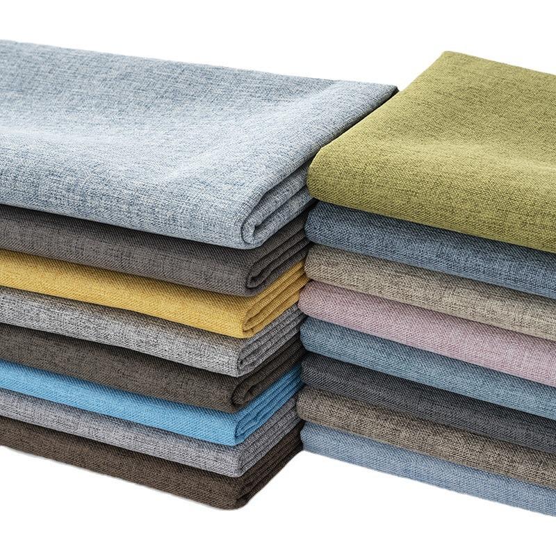 Spot Fine Cotton-Linen Cushion Cover Fabric - Imitation Linen for Sofa Upholstery and Decorative Uses