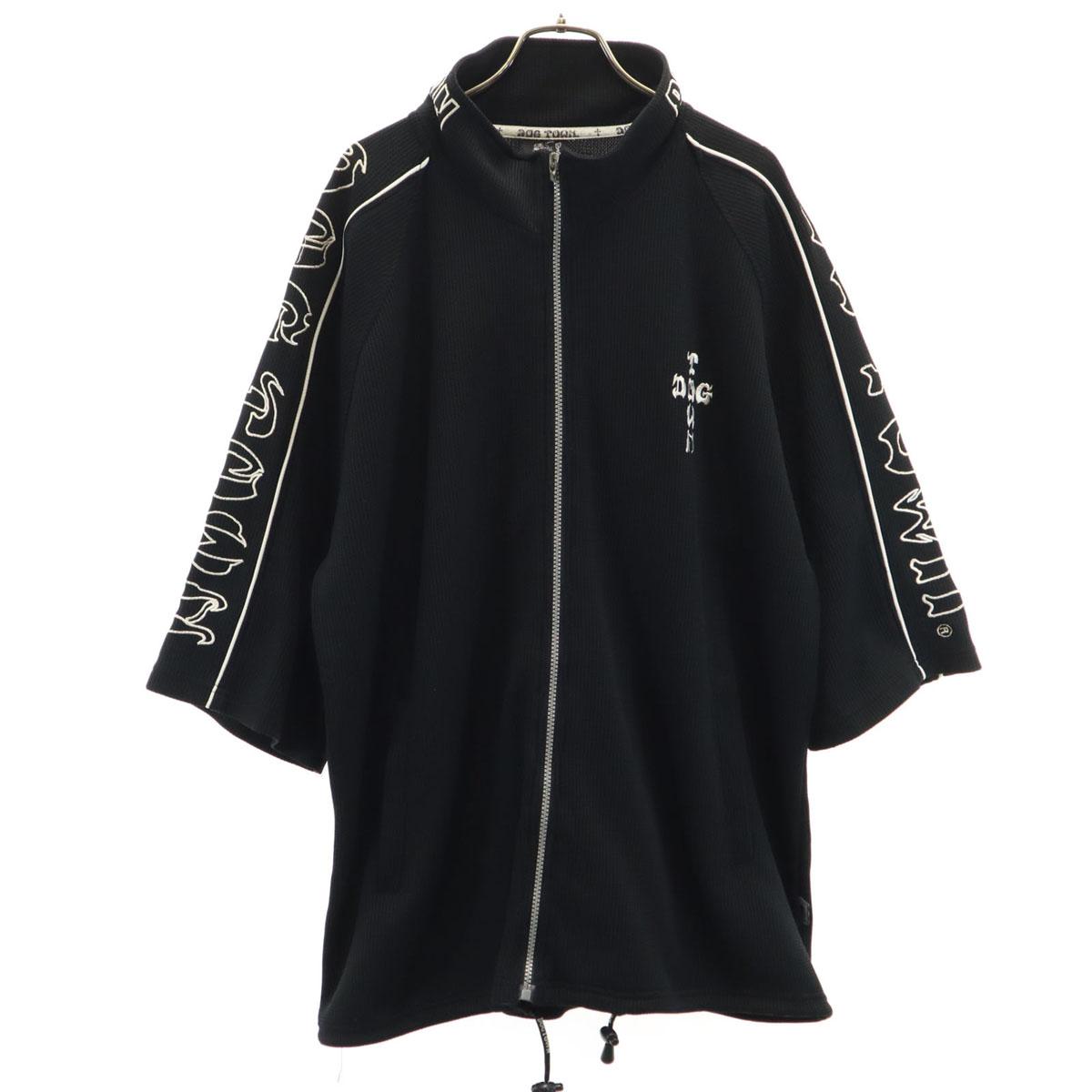 

DOGTOWN Черный дракон Вафельное тесто Куртка на молнии черная Мужская Б/У