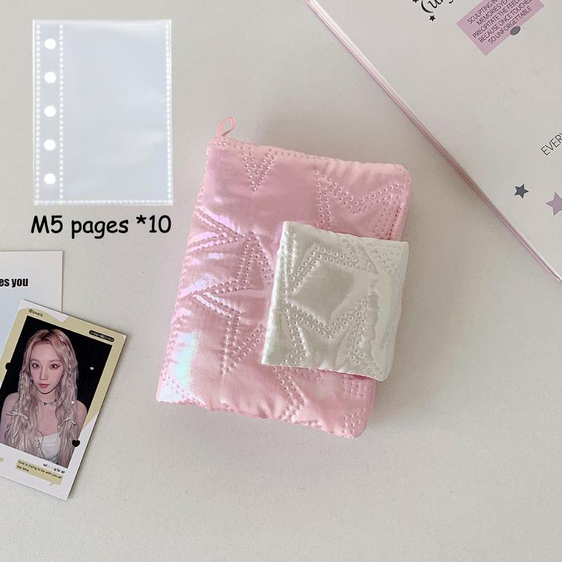 M5 Glossy Surface Photo Album for 3 Inch Kpop Idol Card Cute Photocard Binder Card Cotton Collect Books 20 Pockets Wholesales