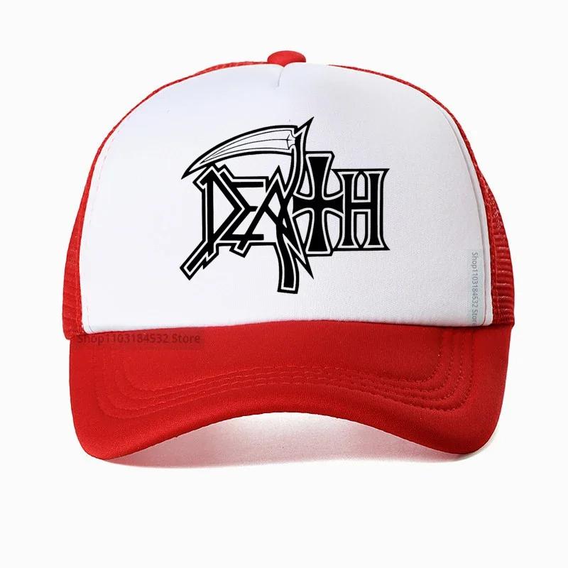DEATH ROCK BAND HEAVY METAL Baseball Cap New DEATH ROCK Unisex Women hat Mesh Visor Outdoor Sun Hats Adjustable