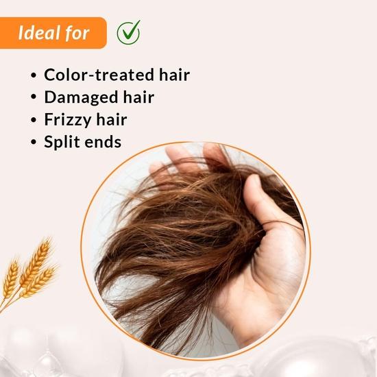 Fixderma Fidelia Stärkender Conditioner mit Sheabutter und Weizenprotein für krauses und trockenes Haar | Haarspülung – 100 g (Packung mit 1)