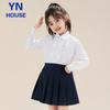 Girls' Pleated Skirt with Safety Shorts