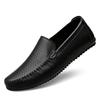Fashion Leather Men's All-match Loafers Slip-On Comfortable Walking Shoes Classic Business Casual Shoes for Men Soft Luxury Brand Flats
