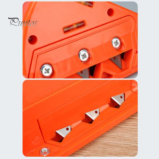 Plasterboard Edger with 10 Blades Drywall Plasterboard Fast Cutter Precise 45/60 Degrees Gypsum Board Hand Plane Drywall Edge Chamfer Woodworking