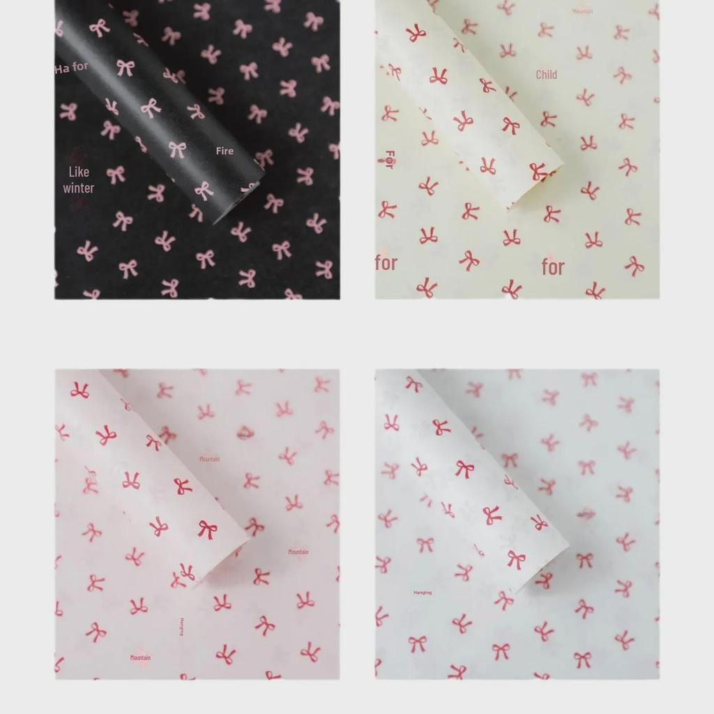 38g Korean Style Floral Thick Pear Bouquet Wrapping Paper for DIY Floral Arrangements