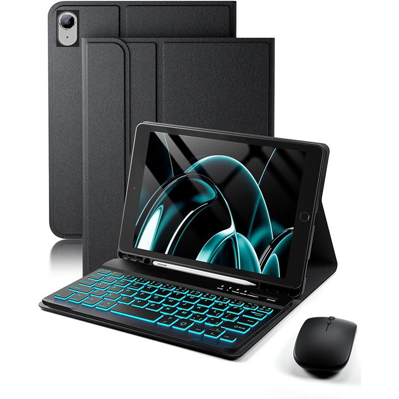 Colorful Backlit Bluetooth Keyboard Case with Apple Pencil Slot for 8.3 Inch iPad Mini 7/6