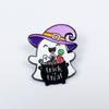 Children's Cartoon Halloween Badges: Ghost & Pumpkin Candy Brooches