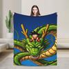 Dragons Balls Blanket Son Goku Warm Novelty Plush Throw Blanket For Kids Adult Outdoor Flannel Bedspread Bed Cover