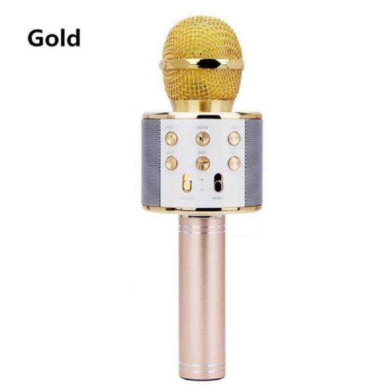 Bezdrátový Bluetooth mikrofon Handheld Karaoke Mic Audio Přenosný reproduktor Nahrávání hudby Mikrofony Domácí párty Venkovní párty