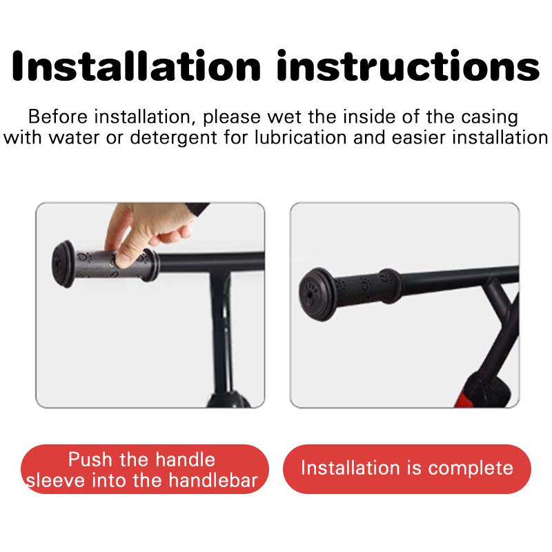 Rękaw na rączkę roweru dziecięcego, antypoślizgowy miękki uchwyt gumowy, akcesoria do uchwytów, sprzęt rowerowy