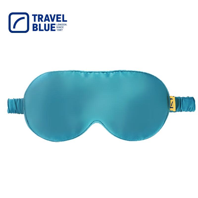 TRAVEL BLUE 100% Silk Eye Mask