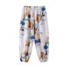 Kids' Lightweight Summer Joggers with Elastic Cuffs - Unisex Loose-Fit Casual Pajamas