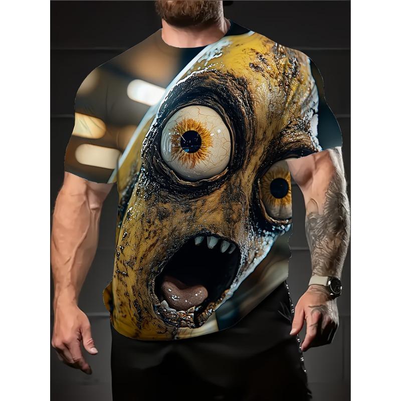 Creepy Zombie Minion T Shirt Men Women Horror Cartoon Print Short Sleeve Casual Summer XXS