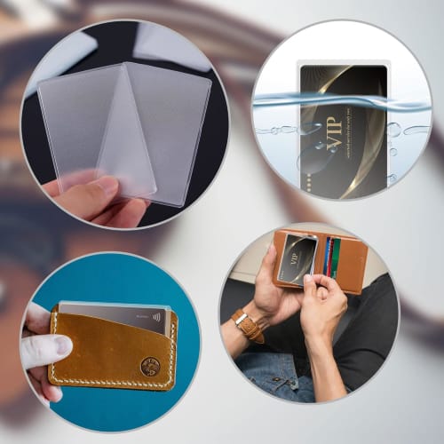 FUYUERO Hard Card Case, B8, Top Loader, Clear Card Case, Card Loader, Card Holder, Scratch-Resistant, Storage, PVC Material, Double-Sided Transparent