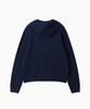 Leondi Mellow Hooded Knit Cardigan - Navy