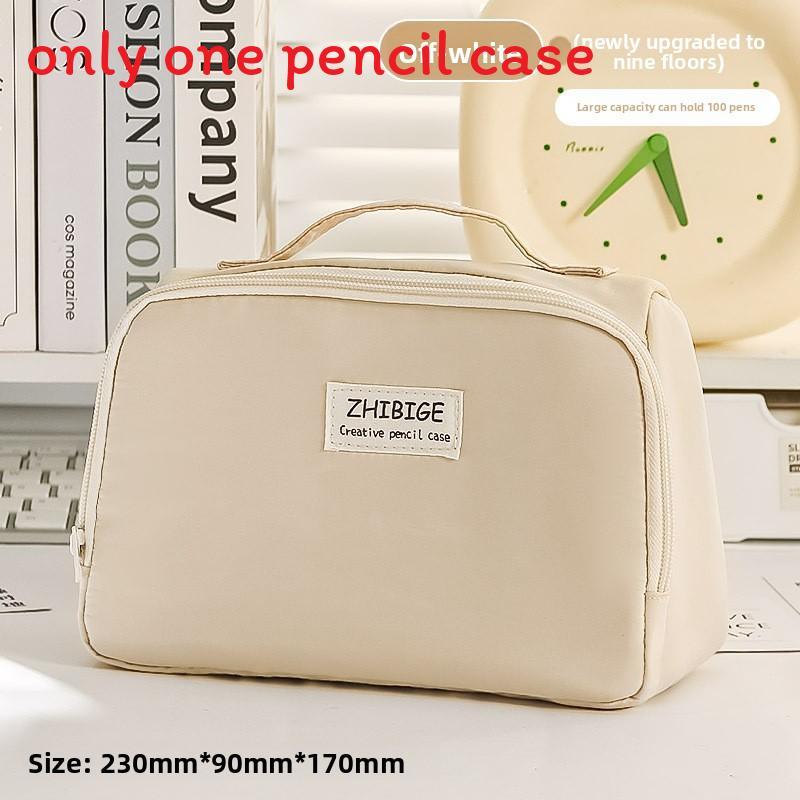 Stylish Large Capacity Pen Case With Durable Canvas For Students And Office Use