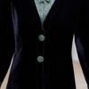 Spring V-Neck Gold Velvet Long Sleeve Dress for Middle-Aged and Elderly Women