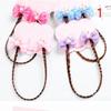 Clip   Children's Wig Hairpin  Children's Pigtail  Bow Hair Clip Color Random