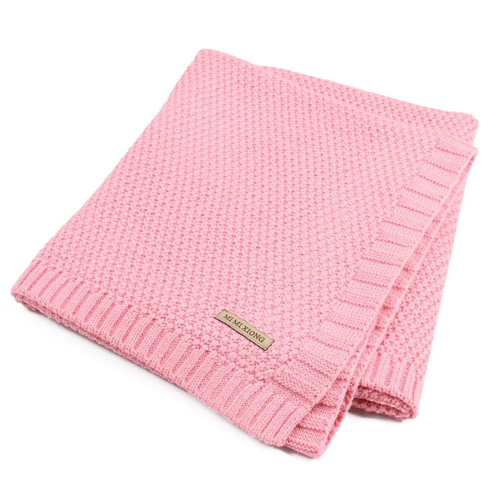 Knitted Blanket  Windproof Infnat Wrap Woolen Quilt Air Conditioning Cover Nap Blankets