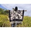 Fox Fur Knitted Cape Cape With Geometric Fur Fur Shawl Jacket Women