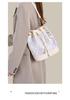 2026 Guangxi Zhuang Brocade Heritage Women's Large Capacity Soft Leather Bucket Tote