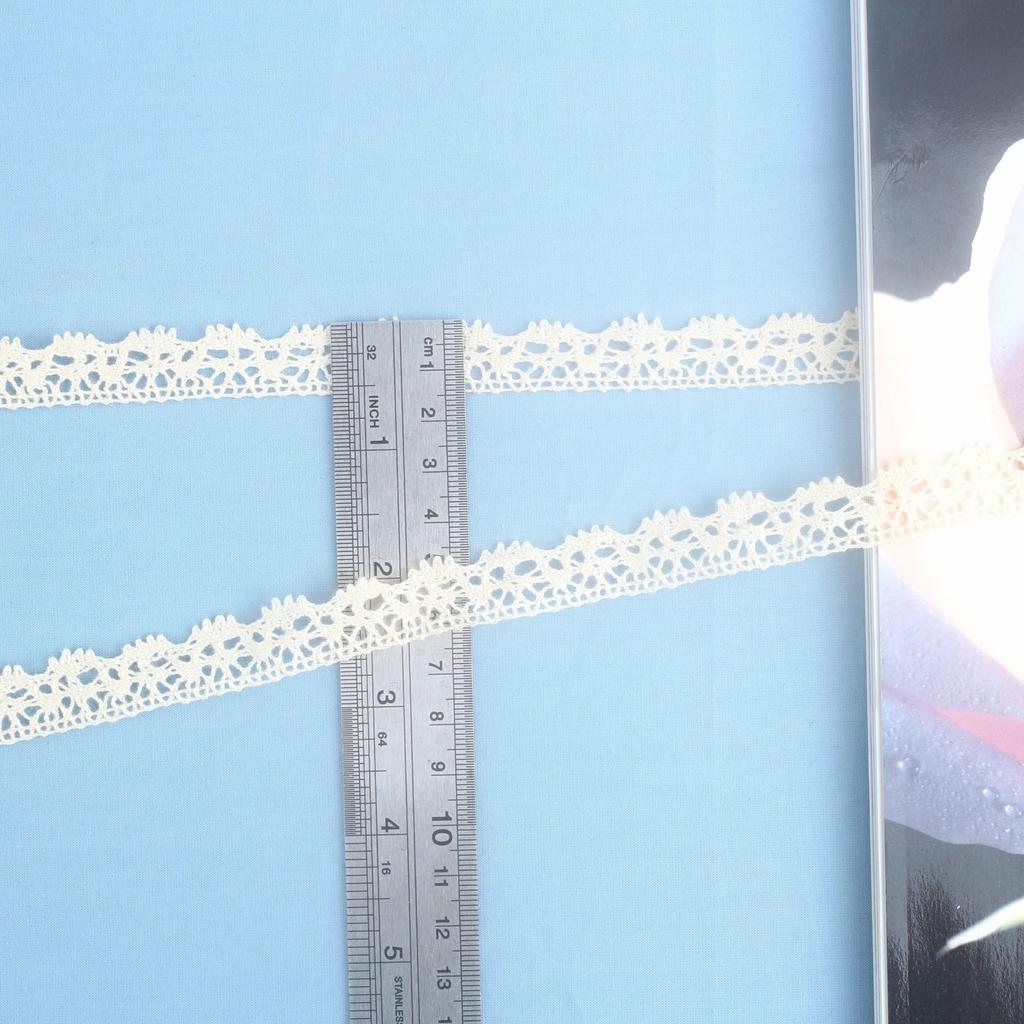 Cotton Thread Lace Handmade Clothing Accessories Diy Bow Hair Accessories Cotton Thread Lace Ribbon This White