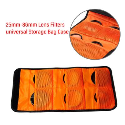 Custodia per filtro impermeabile Borsa per riporre il filtro Organizzatori per filtri per fotocamera in poliestere Proteggi e trasporta facilmente i filtri della fotocamera