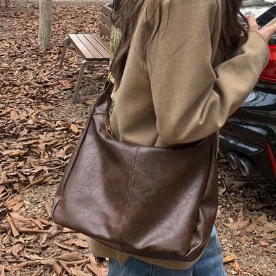 Damentasche Retro Umhängetasche Koreanische Version der Einkaufstasche Wilde Umhängetasche mit großem Fassungsvermögen