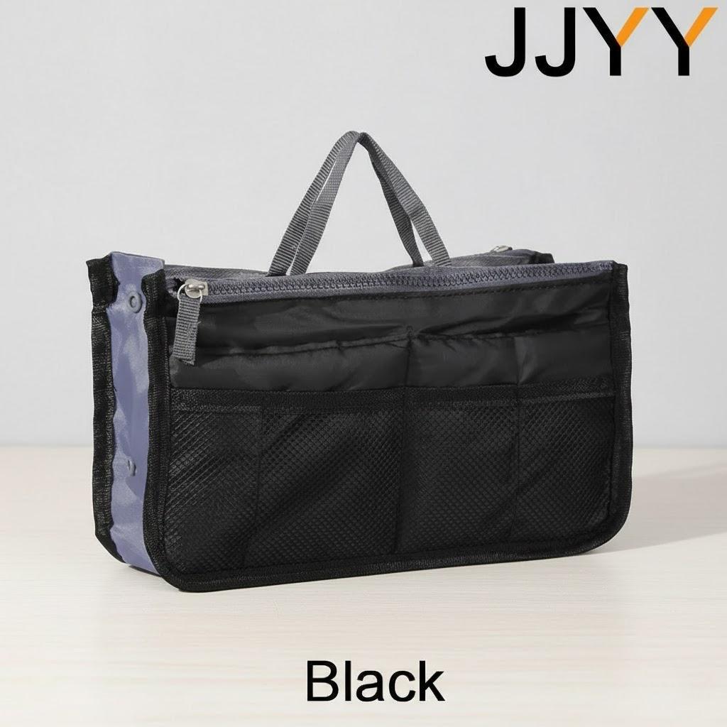 

Travel Handbag Multifunctional Large Capacity Double Zipper Organizer Storage Bag for Makeup Toiletries Accessories чёрный