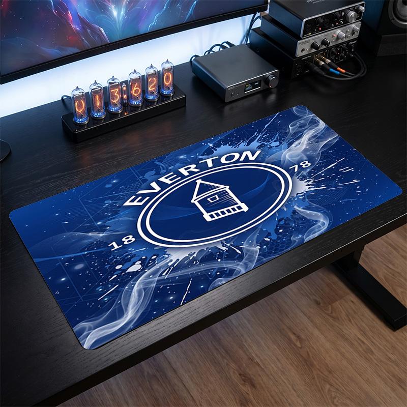 Tappetino per Mouse Grande Stampa Calcio Everton, Tappetino Esteso Antiscivolo per Scrivania da Gioco per Ufficio Casa