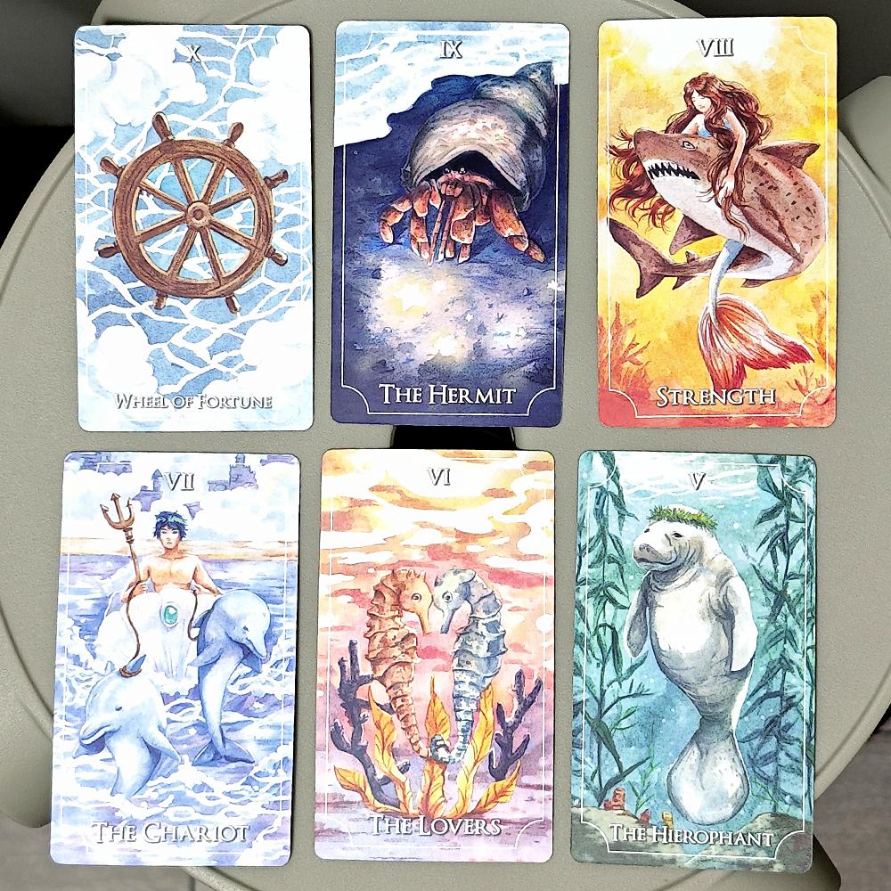 10.3*6cm Healing Waves Tarot 78 Pcs Tarot Cards Combine The Healing Aspect of Mother Nature and Art Into Artwork
