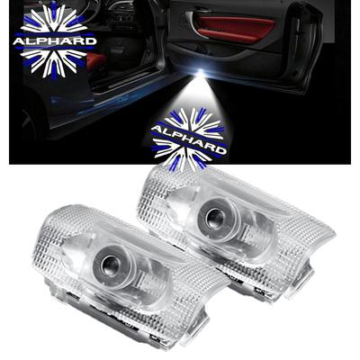 Ltsplay Car Door Courtesy Door Welcome Lights with HD Logo Projection and Adjustable Set of Compatible with 20 Series and 30 Series Alphards Lights,