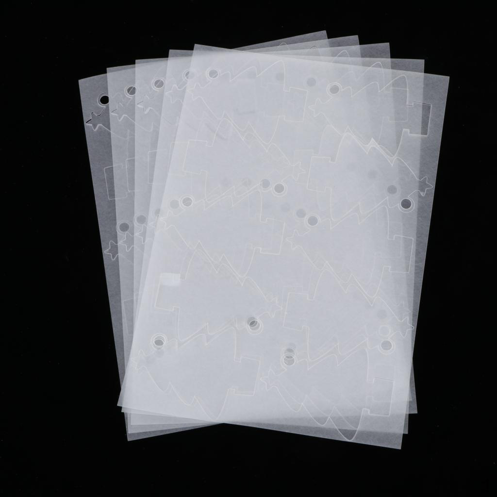 

5x Shrink Sheet for DIY Jewelry Making Craft Xmas Tree