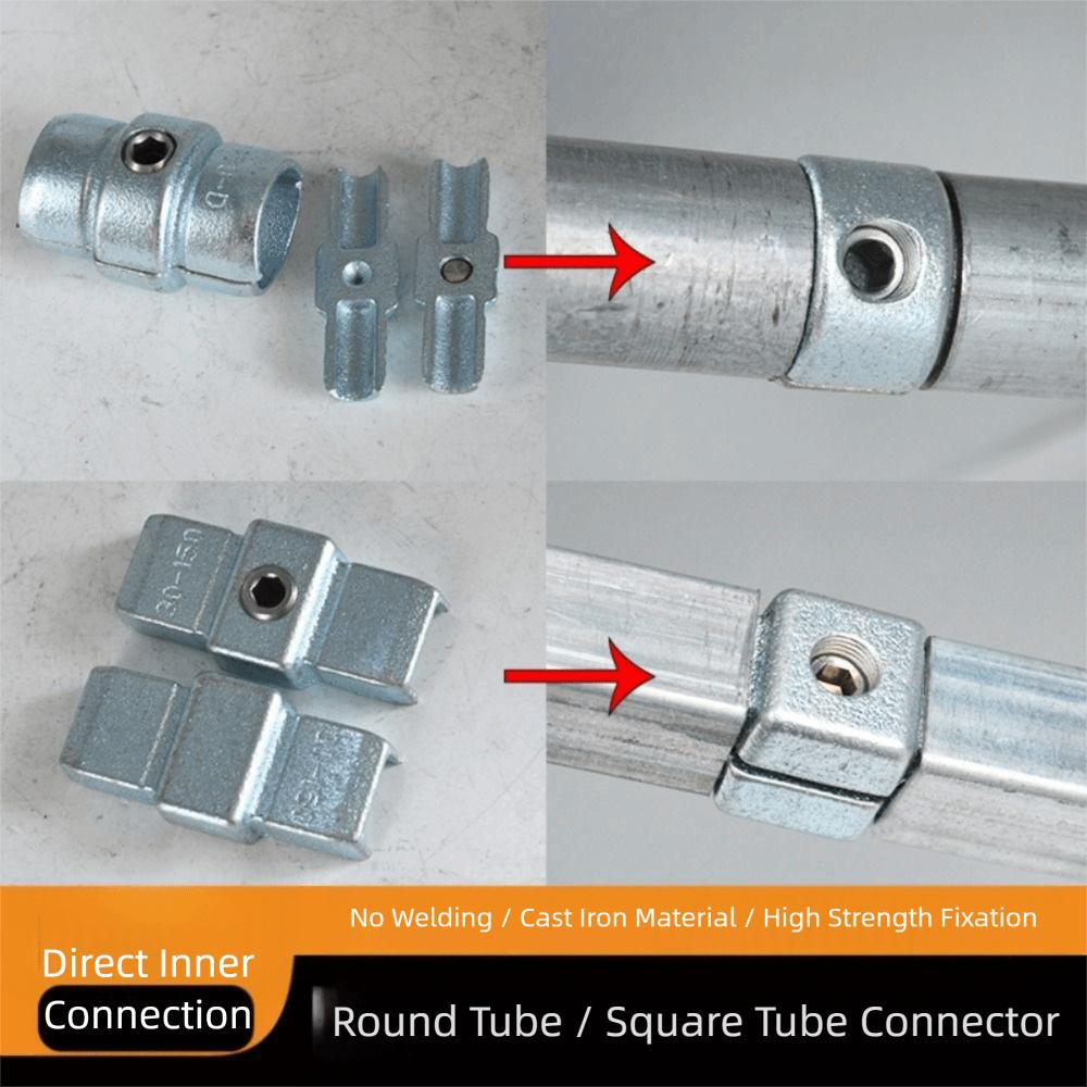 cast iron Steel pipe connectors No welding required Extension Steel pipe inner joint Extend connector Directly inside