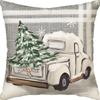 Nordic Christmas Snowman Pillowcase Linen Sofa Cushion Pillowcase New Style Christmas Pillowcase
