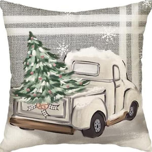 Nordic Christmas Snowman Pillowcase Linen Sofa Cushion Pillowcase New Style Christmas Pillowcase