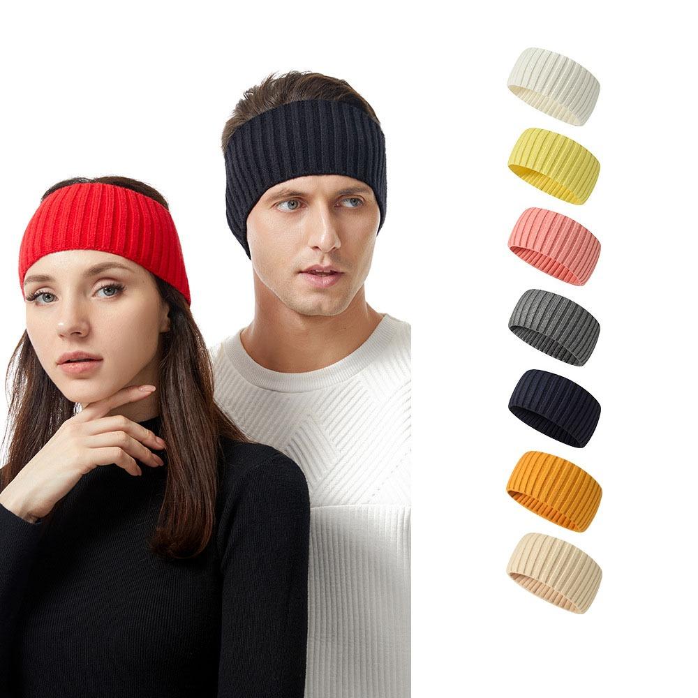 Soft Knitted Headband Wide Elastic Headband Casual Sports Hairbands  Unisex