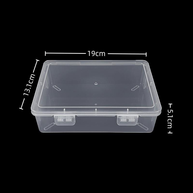 Hardware Parts Box, Large Rectangular Transparent Packaging Box, Small Object Storage Box, Covered Pp Plastic Tool Accessory Box.