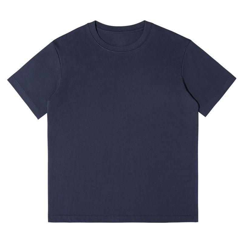 230G Cotton Heavy Short-Sleeved Men's T-shirt Casual Loose-Fitting T-shirt Wholesale Solid Color Spring and Summer Men's Clothes