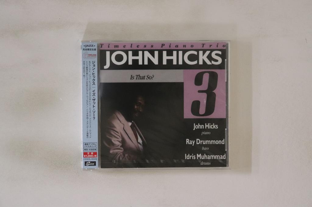 CD JOHN HICKS - Is That So? CDSOL6349 TIMELESS RECORD 2015 Japan Obi Jazz Used