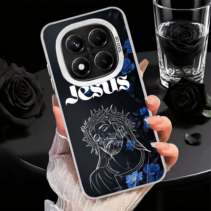 God Jesus Pray Cross Bible Soft Phone Case for Xiaomi Redmi Note 13 14 15 Pro Plus 12S 12 11S 11 11T 10S 10 Shockproof Cover Bac