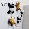Kühlschrankmagnet Dekoration Plüschtier Dekoration, Stoffpanda Magnetisches Ornament, Metalloberfläche Waschbär Form Kühlschrank für Zuhause Küchen Dekor