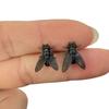 Creative Mini Fly Earrings Prank Insects Small Earrings Cute Flies Studs Earrings  Party Jewelry